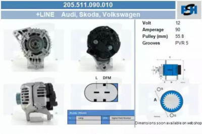 CV PSH 205511090010 -  Генератор
